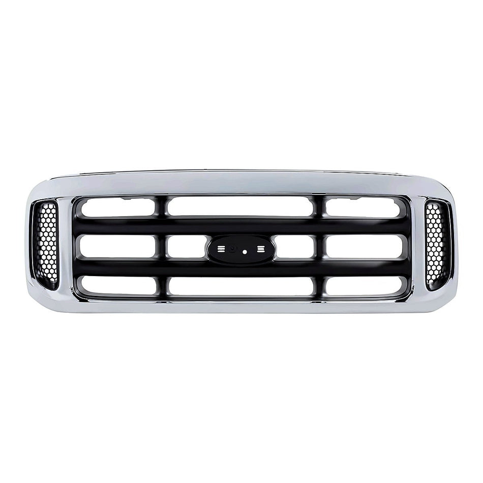 1999-2004 Ford F250 Grille Chrome – Front View (FO1200359)
