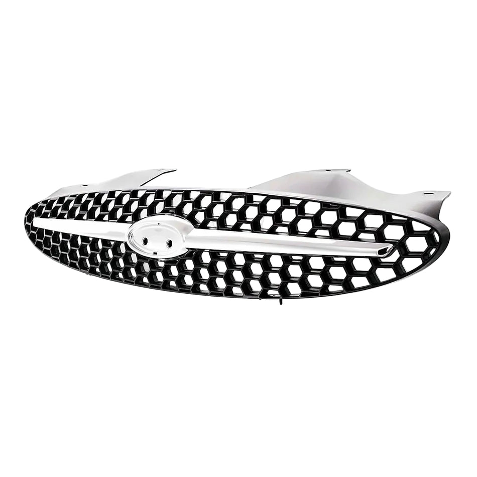 2000-2003 Ford Taurus Grille Chrome/Black With Black Frontame – Side View (FO1200373)