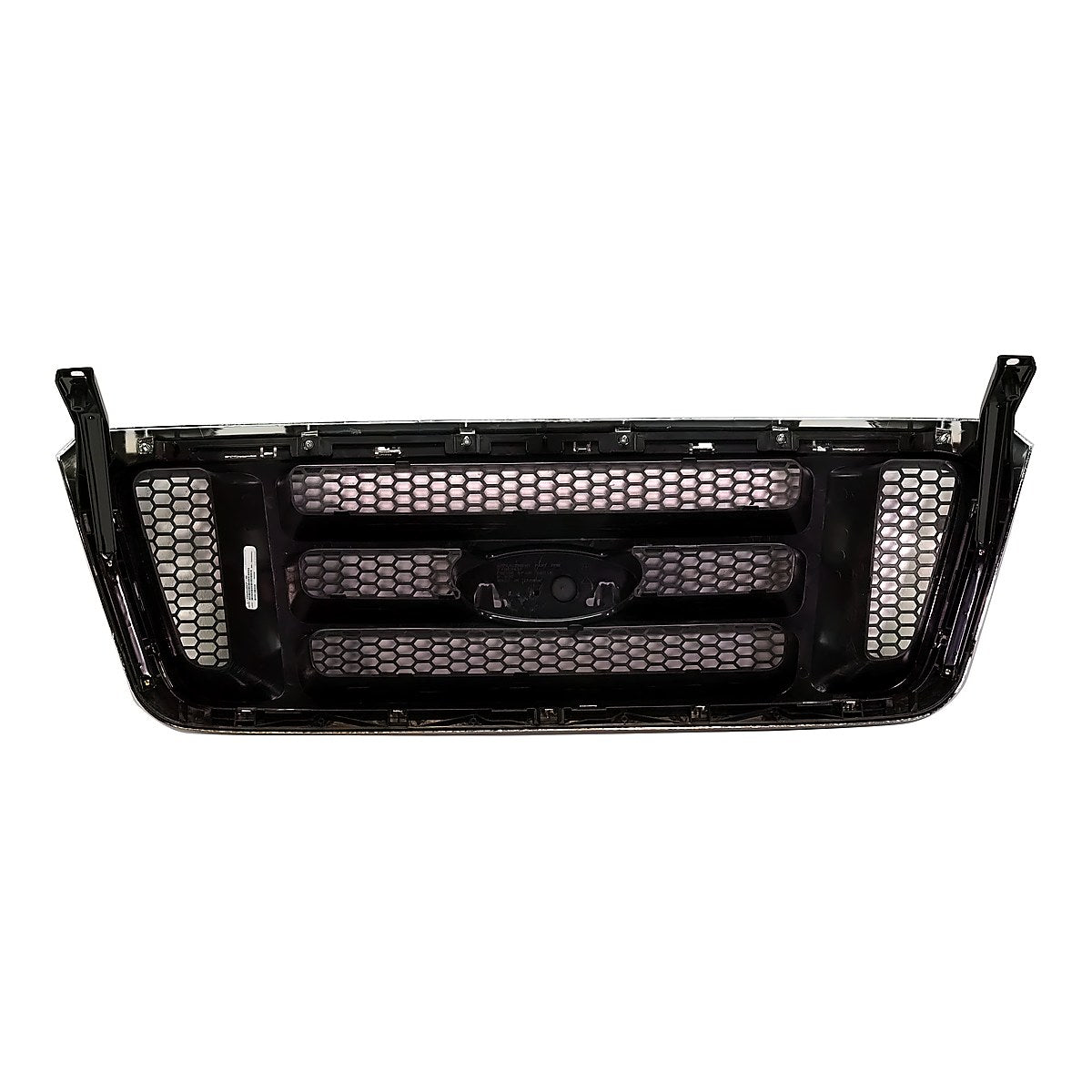 2004 Ford F150 Grille Chrome/Black With Bars Exclude Heritage Model – Back View (FO1200413)