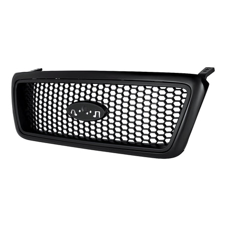 2004-2006 Ford F150 Grille Xlt Model Black Frontame With Black Honeycomb Insert Ptm Exclude Heritage Model – Side View (FO1200415)