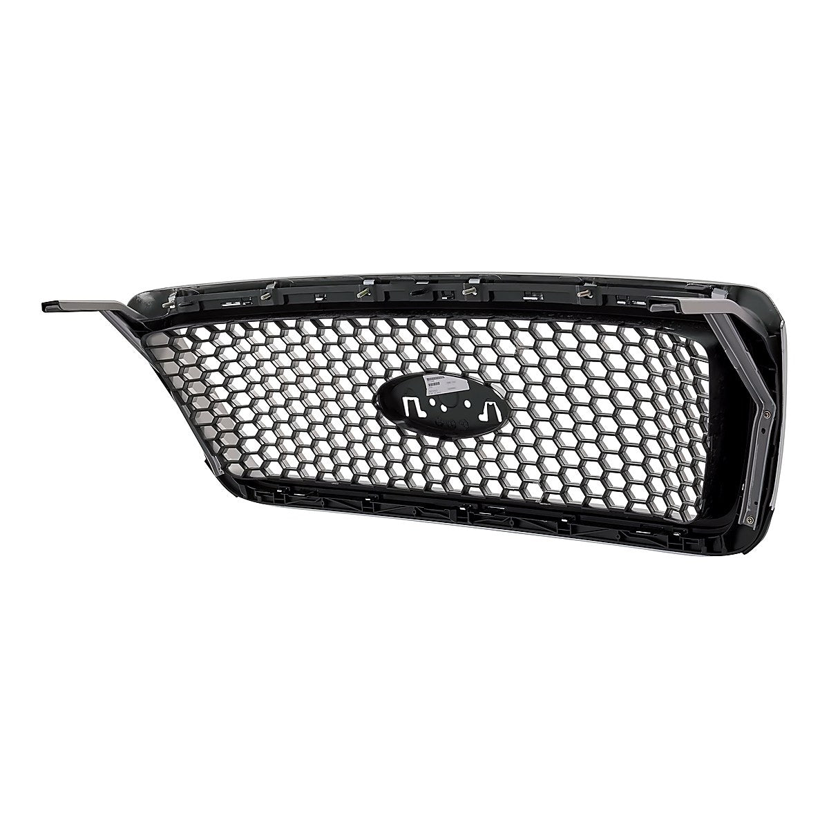 2004-2008 Ford F150 Grille Chrome Frontame With Champagne Honeycomb Lariat Model – Back View (FO1200427)