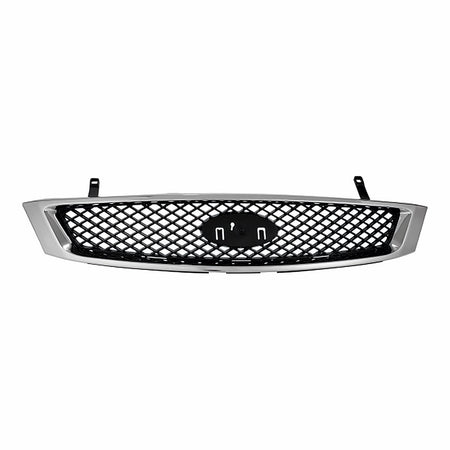 2005-2007 Ford Focus Grille Chrome/Black – Front View (FO1200430)