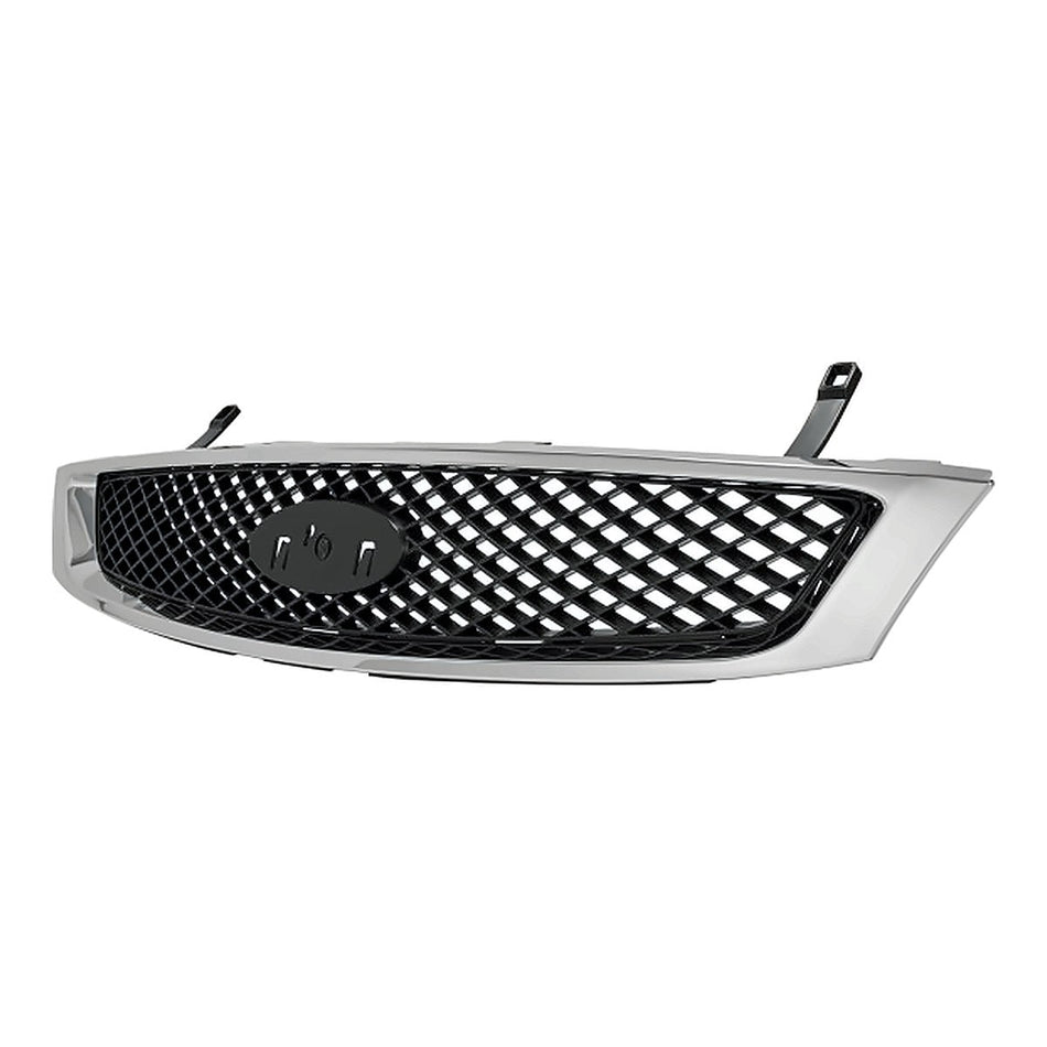 2005-2007 Ford Focus Grille Chrome/Black – Side View (FO1200430)