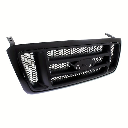 2005-2008 Ford F150 Grille Dark Gray With Frontame/H-Bar Type With Black Ptd Honeycomb Xl Model – Side View (FO1200465)