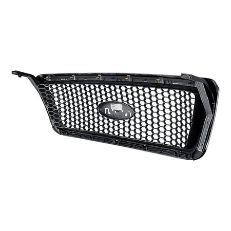 2006-2008 Ford F150 Grille Chrome Frontame With Black Honeycomb Xlt Model – Back View (FO1200469)