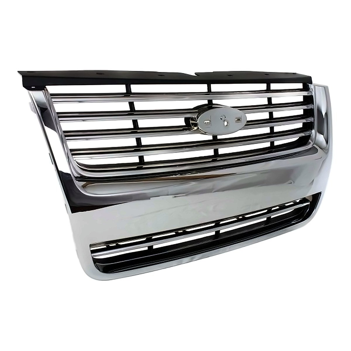 2006-2010 Ford Explorer Grille Chrome/Black Xlt-Ltd – Side View (FO1200476)