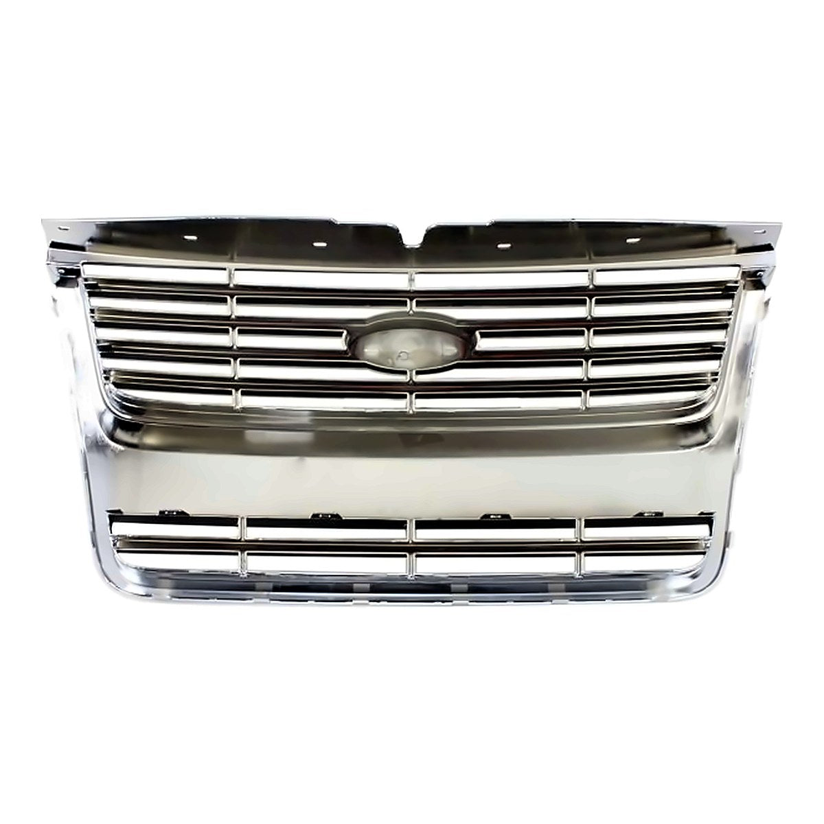2006-2010 Ford Explorer Grille Chrome/Black Xlt-Ltd – Back View (FO1200476)