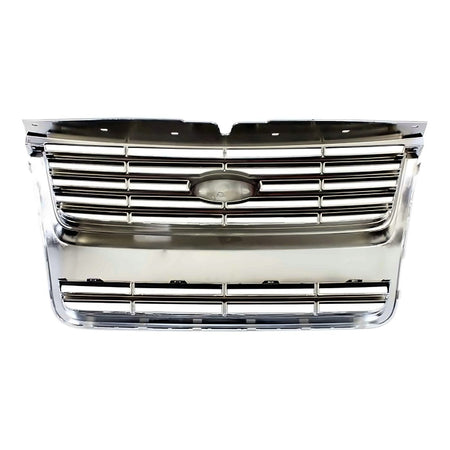 2006-2010 Ford Explorer Grille Chrome/Black Xlt-Ltd – Back View (FO1200476)