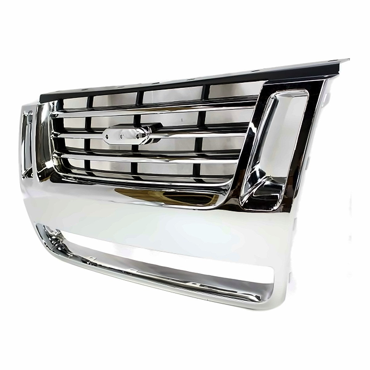 2006-2010 Ford Explorer Grille Chrome/Black Bar Style Expt Adrenalin Pkg – Side View (FO1200477)