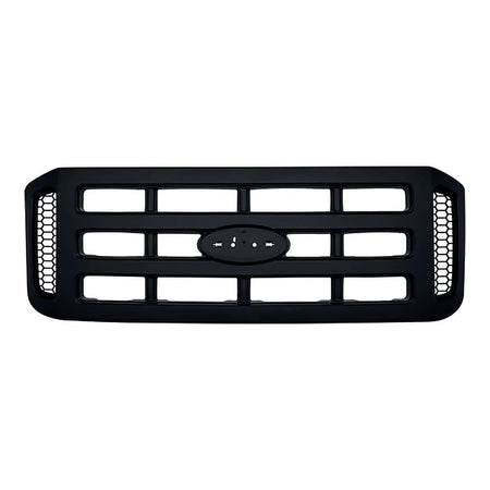 2006-2007 Ford F450 Grille Black Without Chrome Pkg Xl Model – Front View (FO1200482)