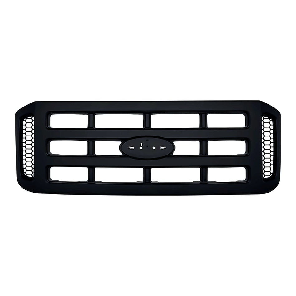 2006-2007 Ford F450 Grille Black Without Chrome Pkg Xl Model – Front View (FO1200482)