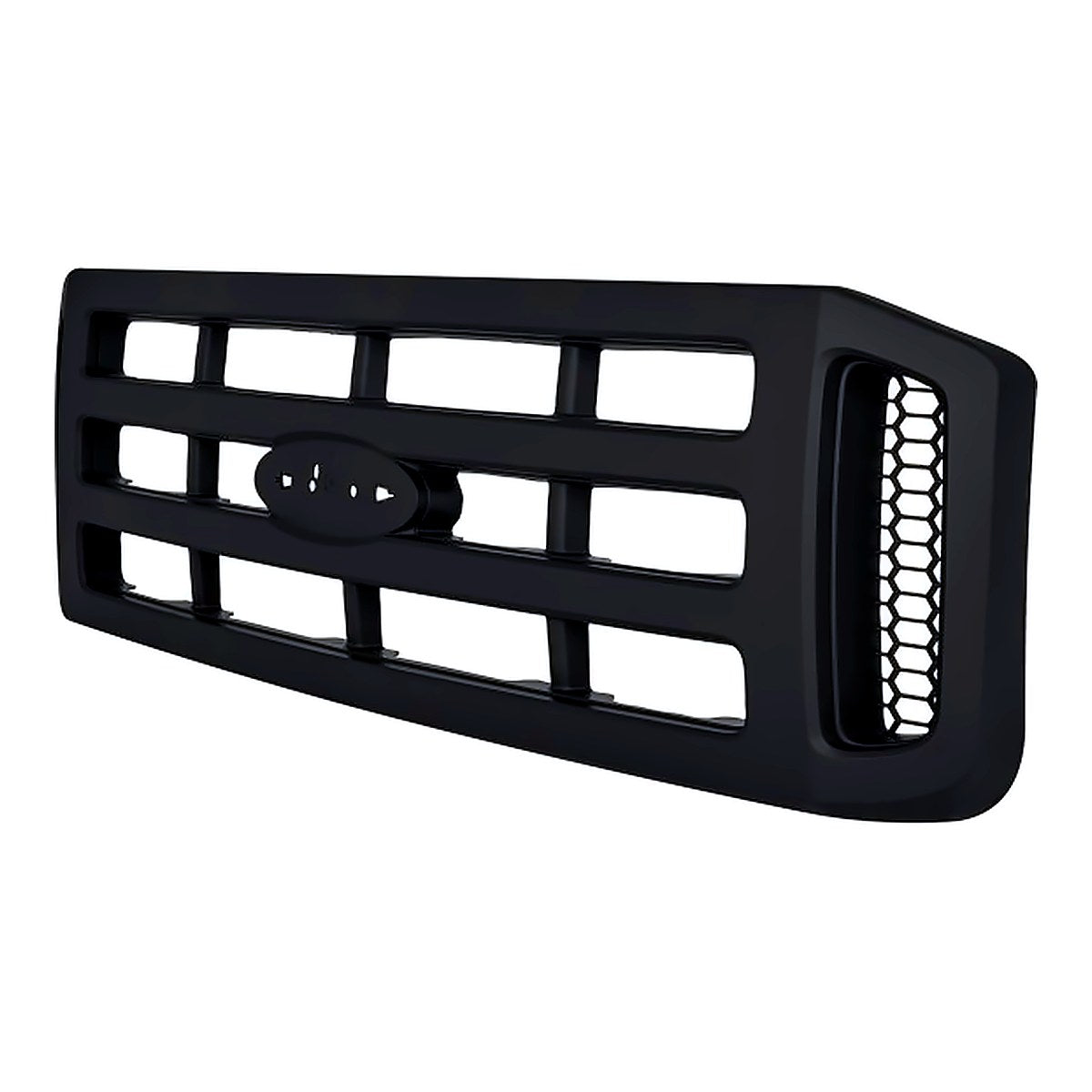 2006-2007 Ford F450 Grille Black Without Chrome Pkg Xl Model – Side View (FO1200482)