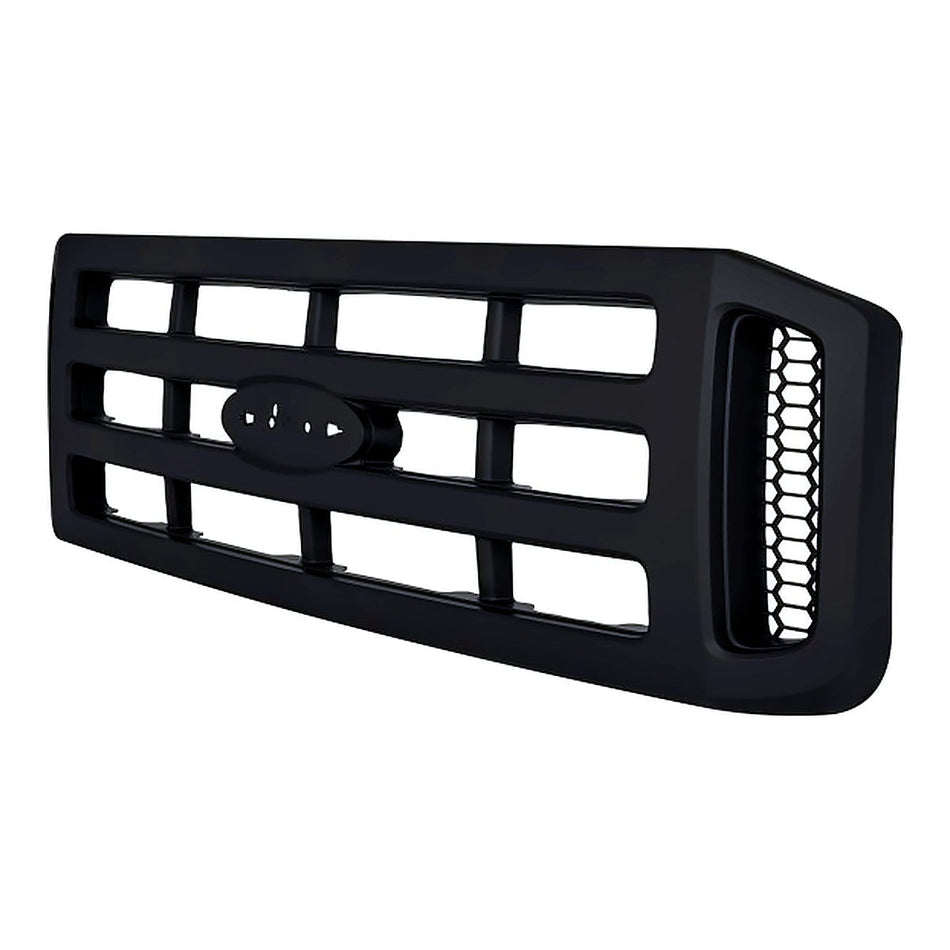 2006-2007 Ford F450 Grille Black Without Chrome Pkg Xl Model – Side View (FO1200482)