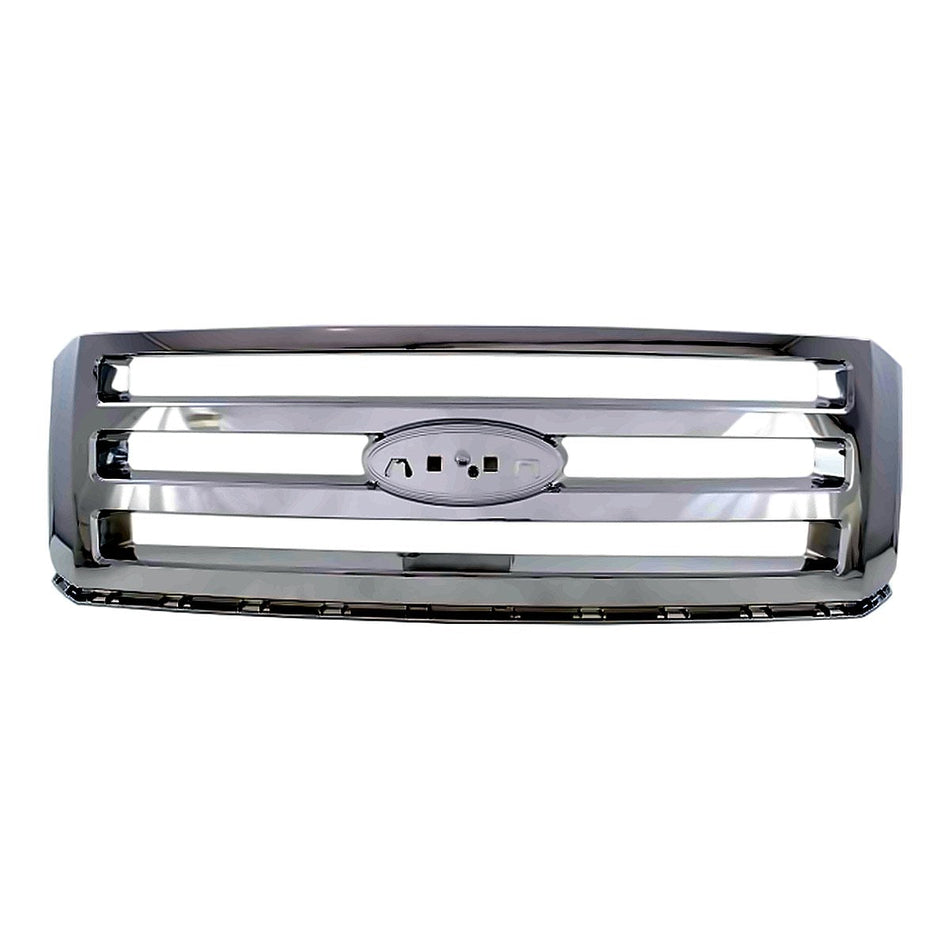2007-2014 Ford Expedition Grille Chrome Xlt/Eddie Bauer – Front View (FO1200494)