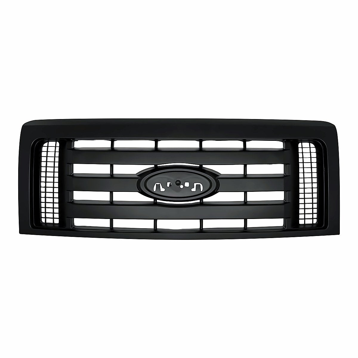 2009-2012 Ford F150 Grille Xl Textured Frontame 3 Textured Bars – Front View (FO1200510)