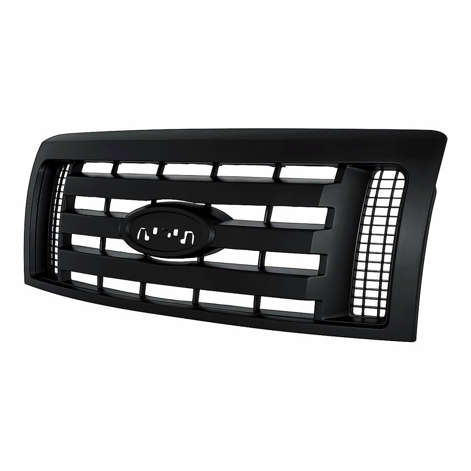 2009-2012 Ford F150 Grille Xl Textured Frontame 3 Textured Bars – Side View (FO1200510)
