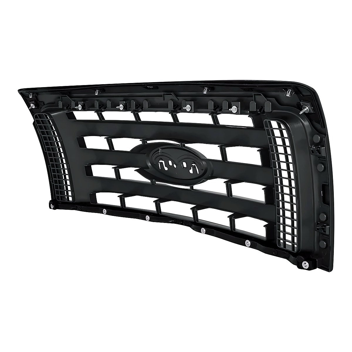 2009-2012 Ford F150 Grille Xl Textured Frontame 3 Textured Bars – Back View (FO1200510)
