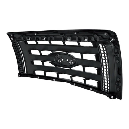 2009-2012 Ford F150 Grille Xl Textured Frontame 3 Textured Bars – Back View (FO1200510)