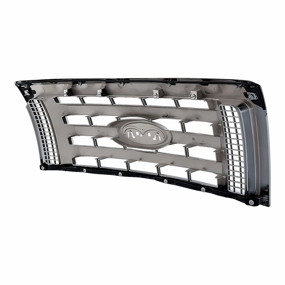 2009-2012 Ford F150 Grille Xlt Chrome Frontame 3 Chrome Bars – Back View (FO1200511)