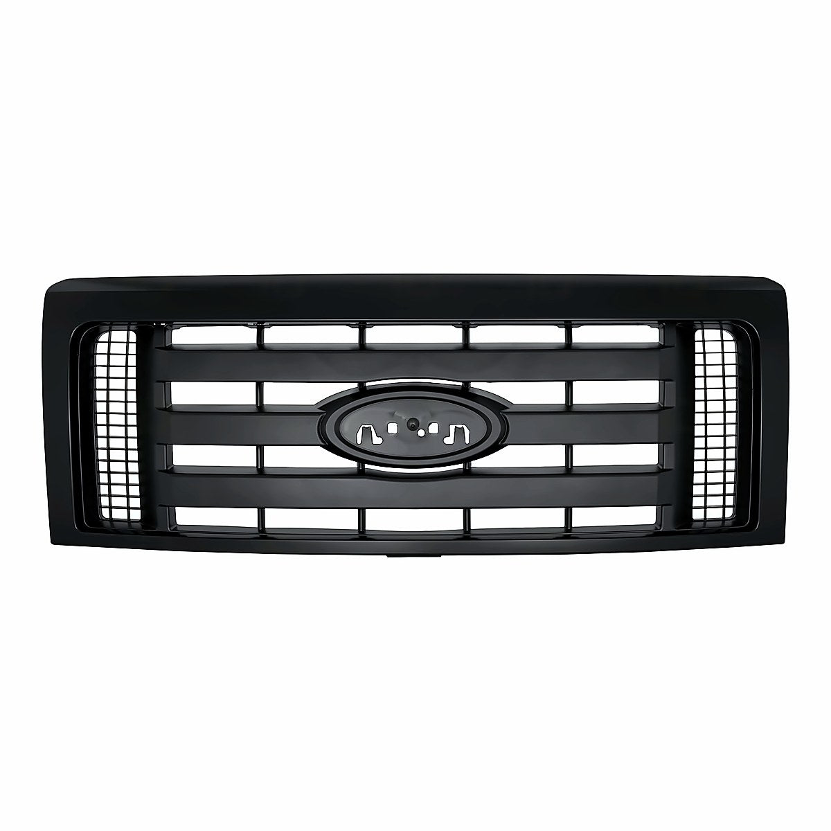 2009-2012 Ford F150 Grille Stx Fx4 Painted Frontame 3 Textured Bar – Front View (FO1200512)