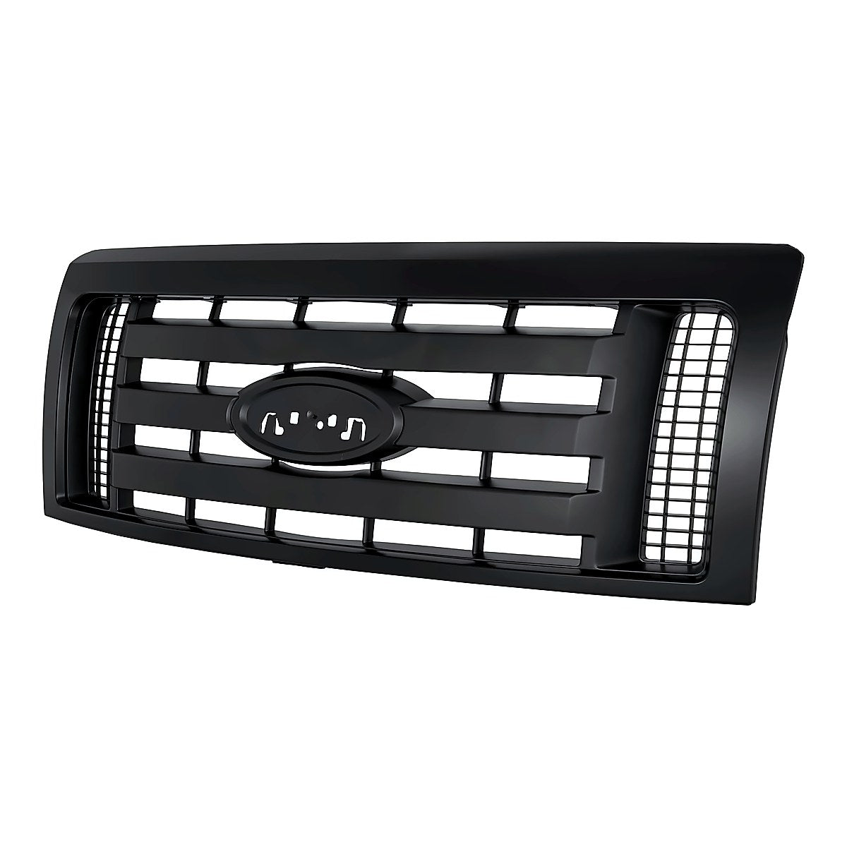 2009-2012 Ford F150 Grille Stx Fx4 Painted Frontame 3 Textured Bar – Side View (FO1200512)
