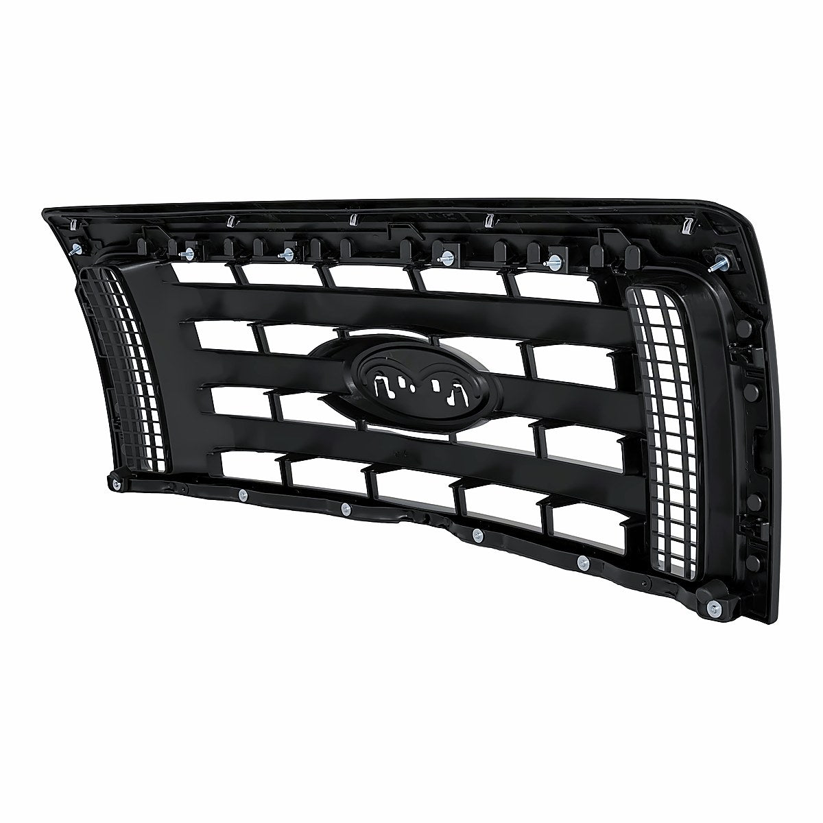 2009-2012 Ford F150 Grille Stx Fx4 Painted Frontame 3 Textured Bar – Back View (FO1200512)