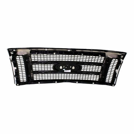 2009-2012 Ford F150 Grille King Ranch Gold With Chrome Frontame – Back View (FO1200522)