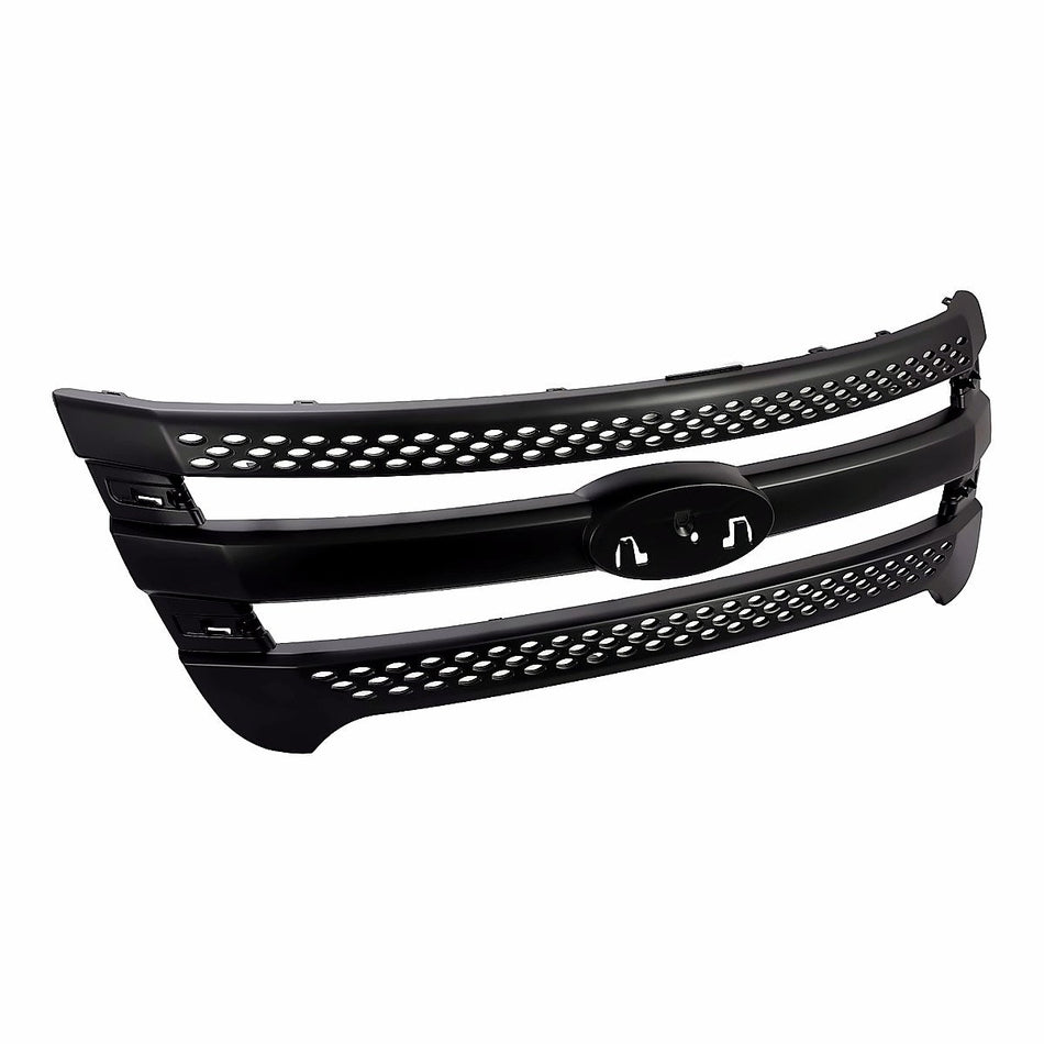 2011-2015 Ford Explorer Grille Primed Black (Grille Frontame) – Side View (FO1200533)