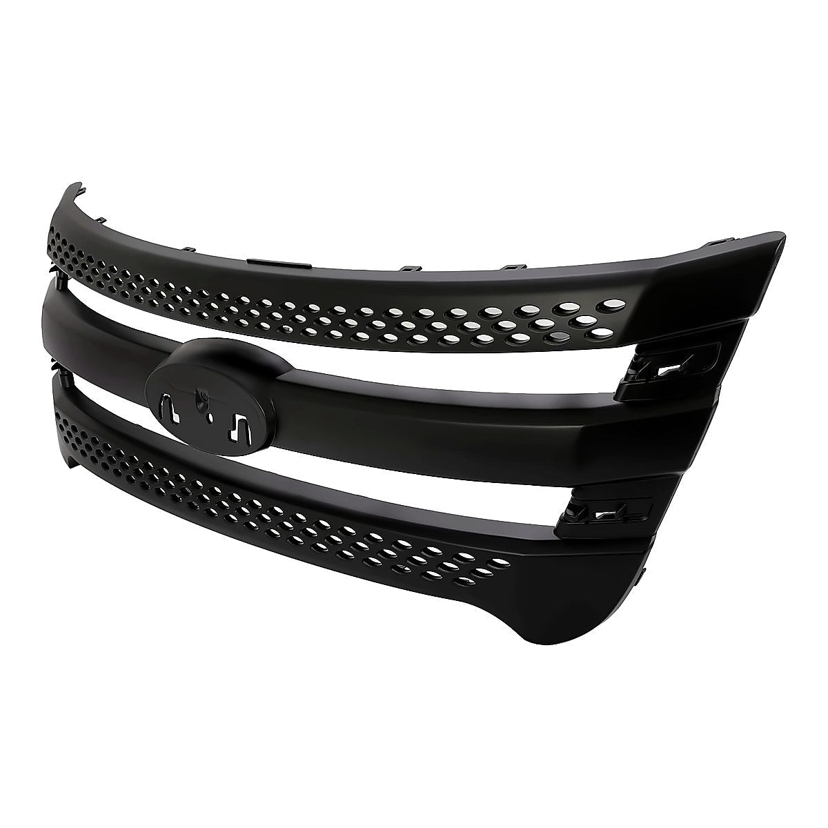 2011-2015 Ford Explorer Grille Primed Black (Grille Frontame) – Side View (FO1200533)