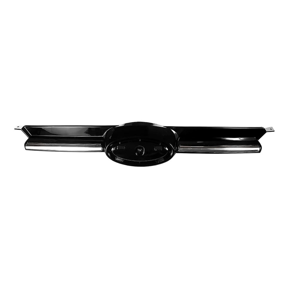 2012-2014 Ford Focus Grille Black With Chrome Moulding Se/Sel/Titanium Model – Front View (FO1200535)
