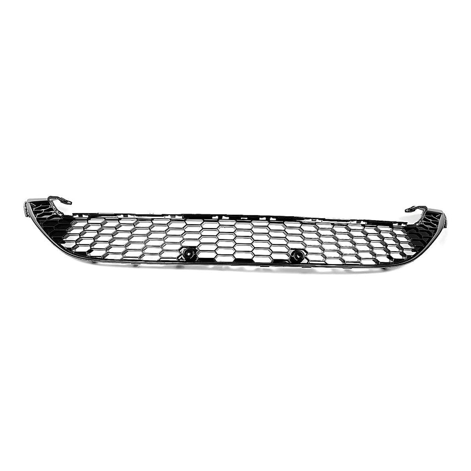 2015-2018 Ford Focus Grille Matte Black Honeycomb With Chrome Moulding S/Se Std Models – Back View (FO1200575)