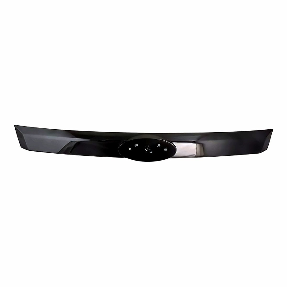2011-2012 Ford Fusion Grille Center Bar Chrome Painted Smoked Black Sport Model – Front View (FO1210108)
