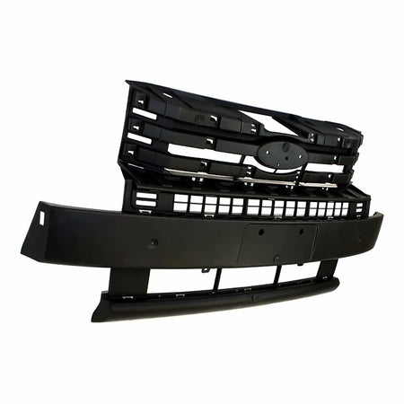 2009-2012 Ford Flex Grille Mounting Panel (Matt-Black) – Angle View (FO1223115)