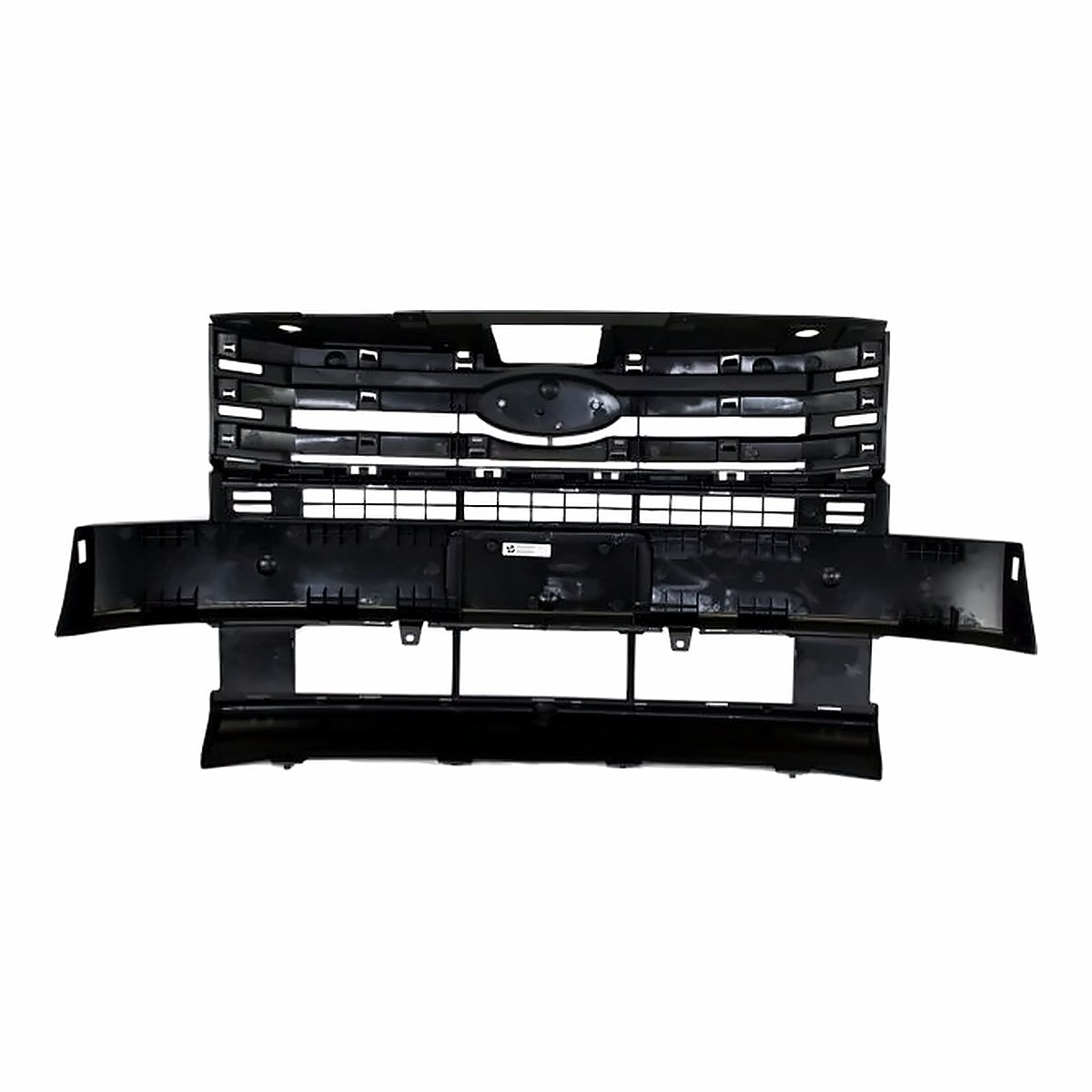 2009-2012 Ford Flex Grille Mounting Panel (Matt-Black) – Back View (FO1223115)