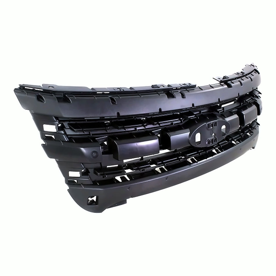 2011-2015 Ford Explorer Grille Mounting Panel Matt-Black – Side View (FO1223118)