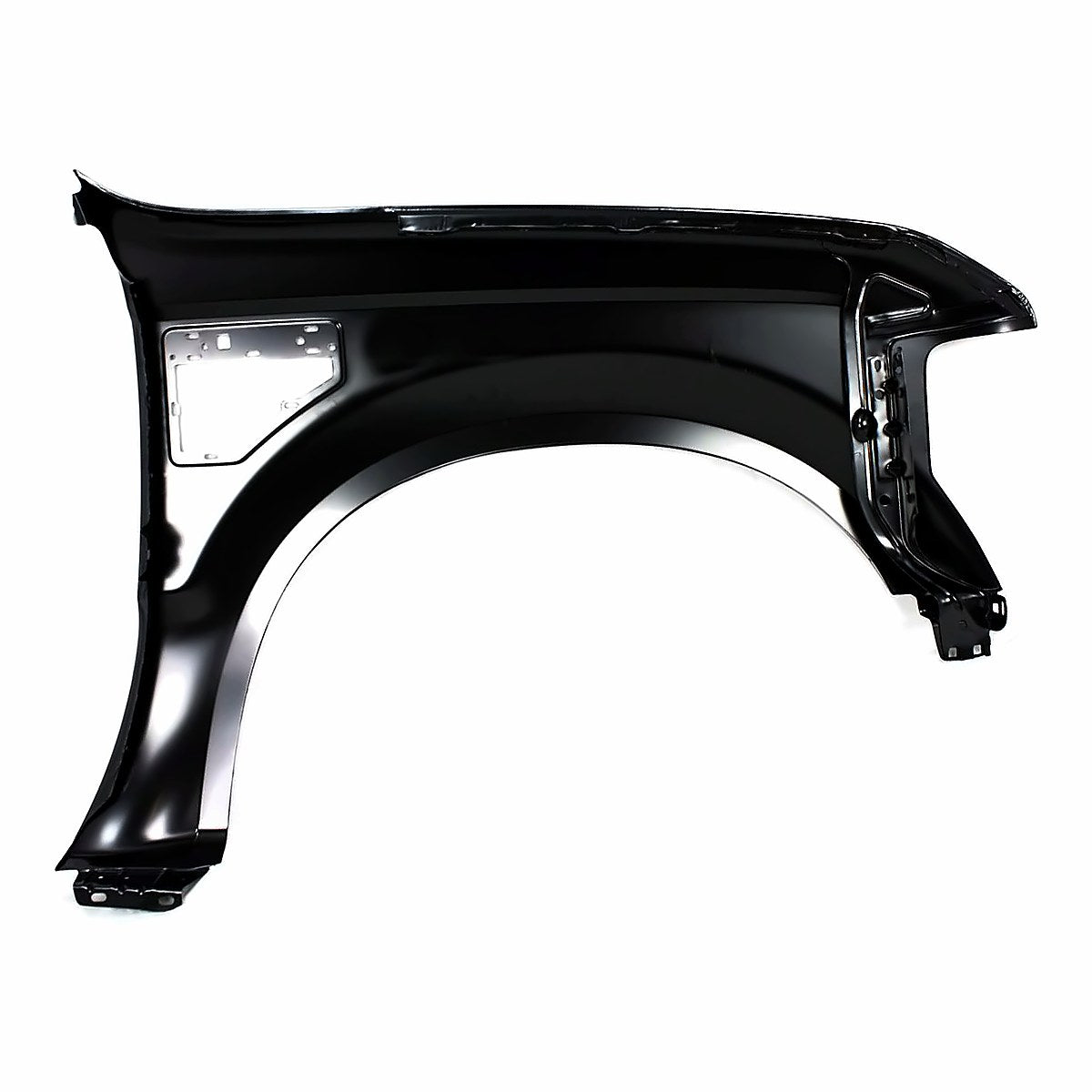 2008-2010 Ford F250 Fender Front Driver Side Without Wheel Moulding Hole – Back View (FO1240259)