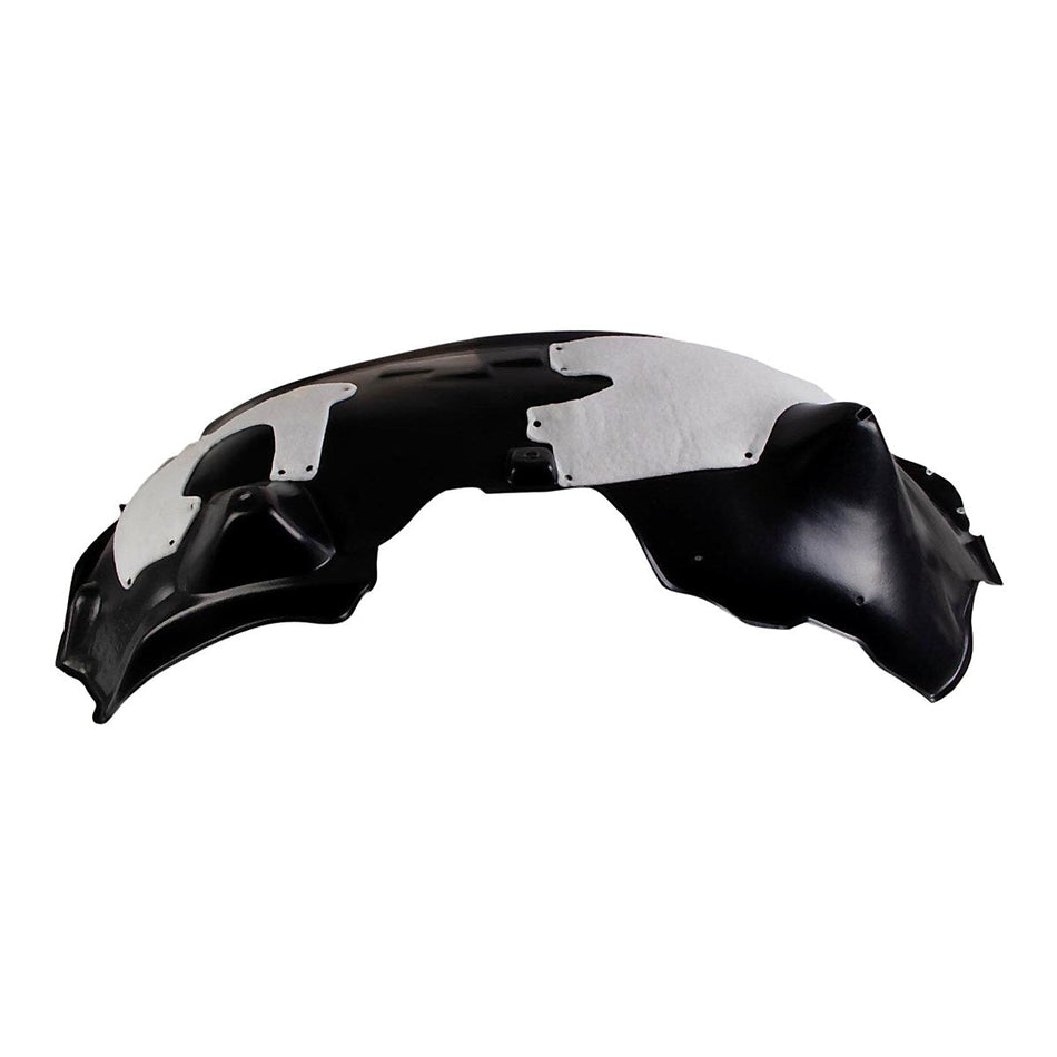 2017-2019 Ford F-450 Superduty Fender Liner Front Passenger Side - side angle, Part FO1249174