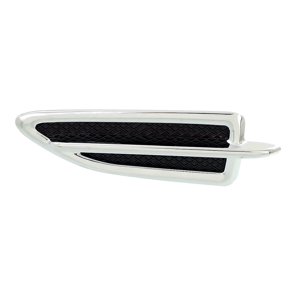 2013-2014 Ford Escape Fender Insert Front Driver Side Chrome/Black To 2/25/14 Production Date – Front View (FO1266100)