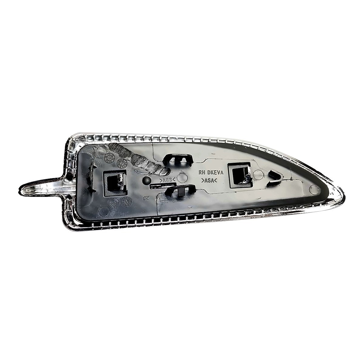 2013-2014 Ford Escape Fender Insert Front Passenger Side Chrome/Black To 2/25/14 Production Date – Back View (FO1267100)