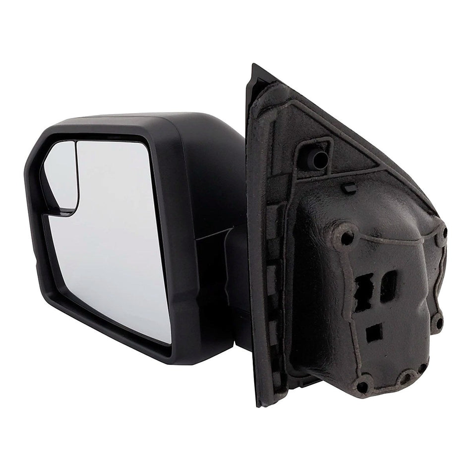 2015-2018 Ford F150 Door Mirror Driver Side Manual Standard Type Flat Glass With Blind Spot Textured_FO1320521-2