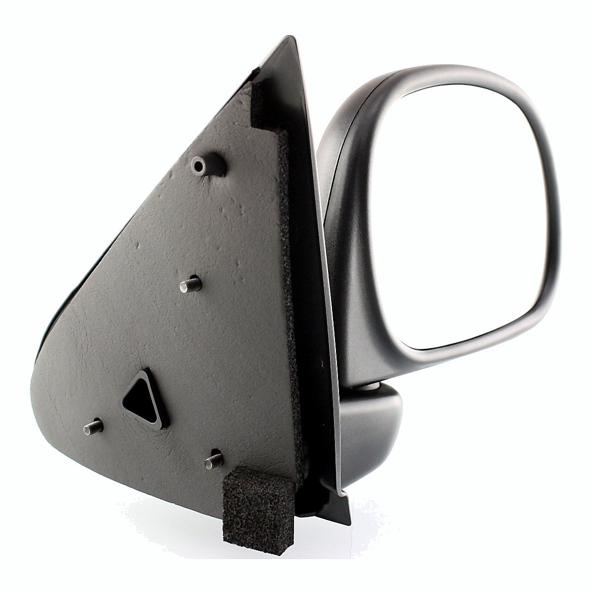 1997-2002 Ford F150 Door Mirror Passenger Side Manual Rectangular Style Black Textured To 2/11/02_FO1321132-2