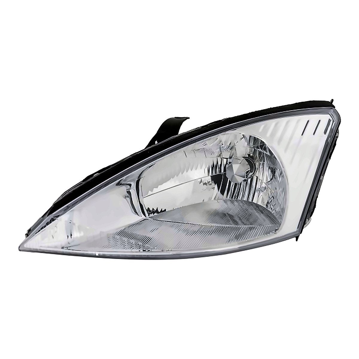 2000-2002 Ford Focus Headlight Driver Side Without Hid Without Svt With Chrome Bezel – Front View (FO2502171)