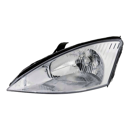 2000-2002 Ford Focus Headlight Driver Side Without Hid Without Svt With Chrome Bezel – Front View (FO2502171)