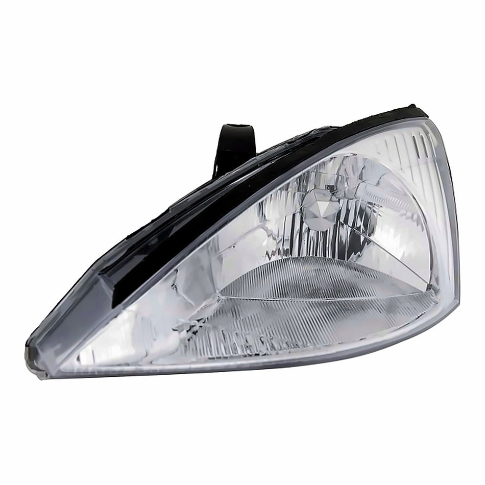 2000-2002 Ford Focus Headlight Driver Side Without Hid Without Svt With Chrome Bezel – Side View (FO2502171)