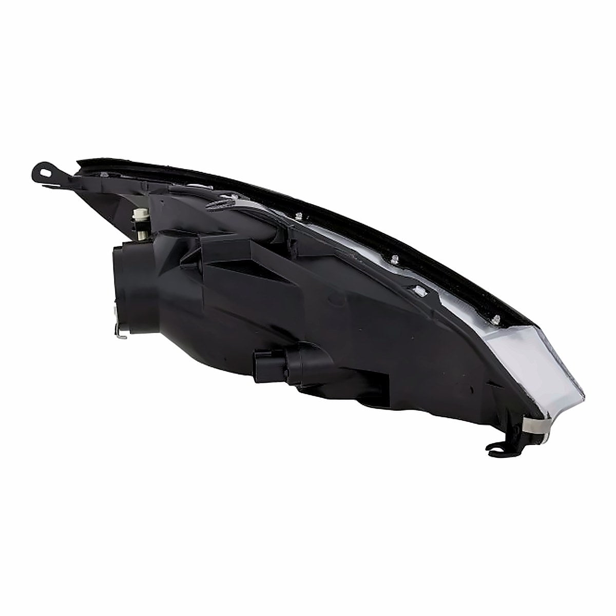 2000-2002 Ford Focus Headlight Driver Side Without Hid Without Svt With Chrome Bezel – Angle View (FO2502171)