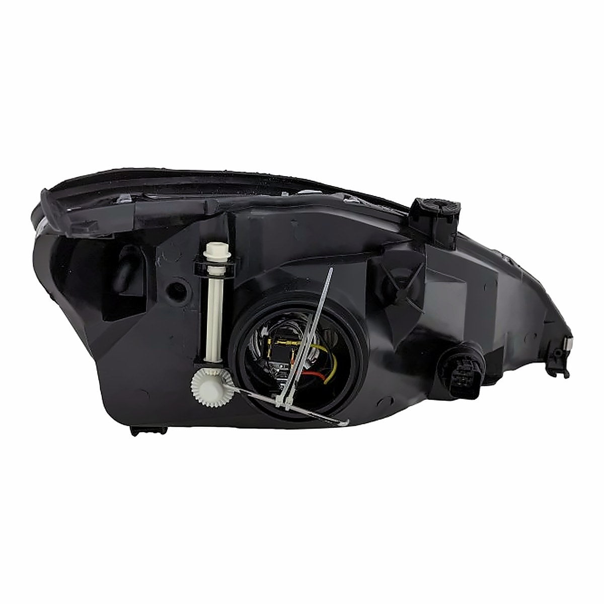 2000-2002 Ford Focus Headlight Driver Side Without Hid Without Svt With Chrome Bezel – Close-Up View (FO2502171)