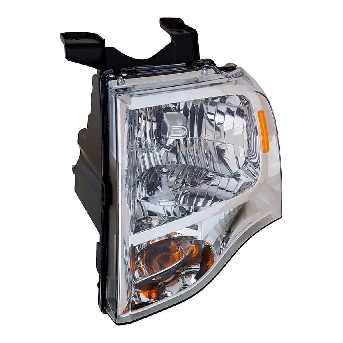 2007-2014 Ford Expedition Headlight Driver Side Chrome Bezel – Angle View (FO2502226)