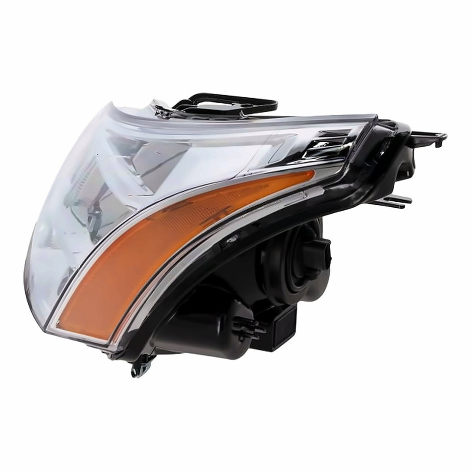 2008-2011 Ford Focus Headlight Driver Side (Bright Chrome Trim) Exclude 10-11 Ses Sdn Model – Side View (FO2502244)