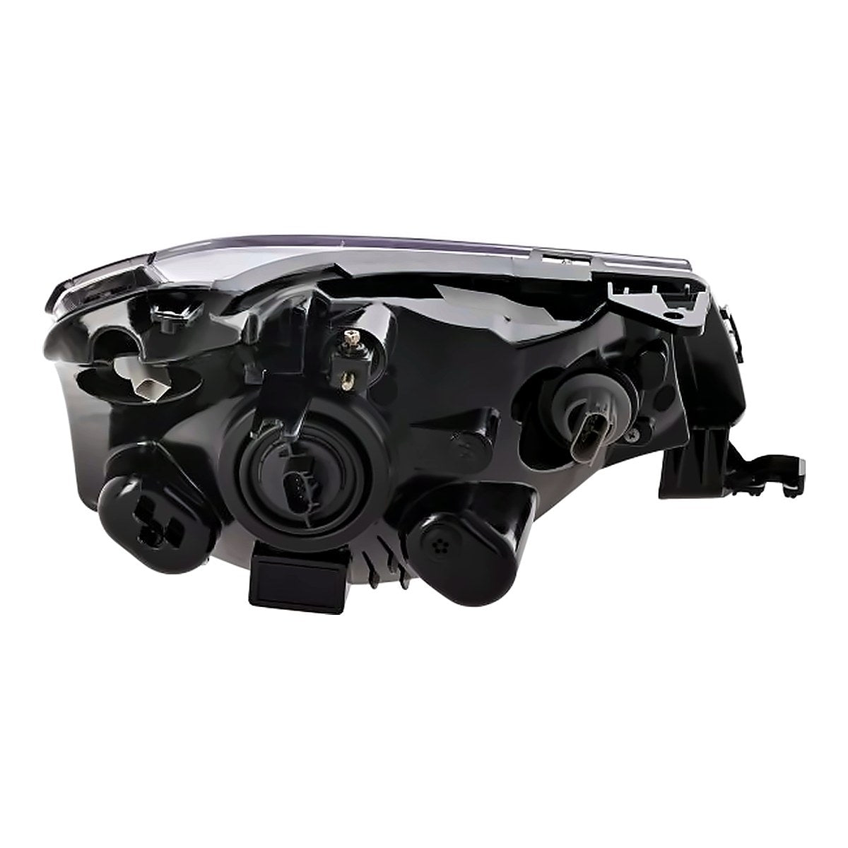 2008-2011 Ford Focus Headlight Driver Side (Bright Chrome Trim) Exclude 10-11 Ses Sdn Model – Installed View (FO2502244)