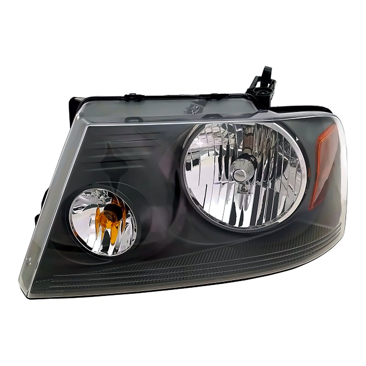 2007-2008 Ford F150 Headlight Driver Side With Medium Gray Background – Front View (FO2502248)